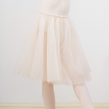 Load image into Gallery viewer, Sollune Children&#39;s Multi-color Double-layer Lace Floral Waist Mid-length Transparent Net Edge Lace Romantic Ballet Soft TUTU Rehearsal Dress